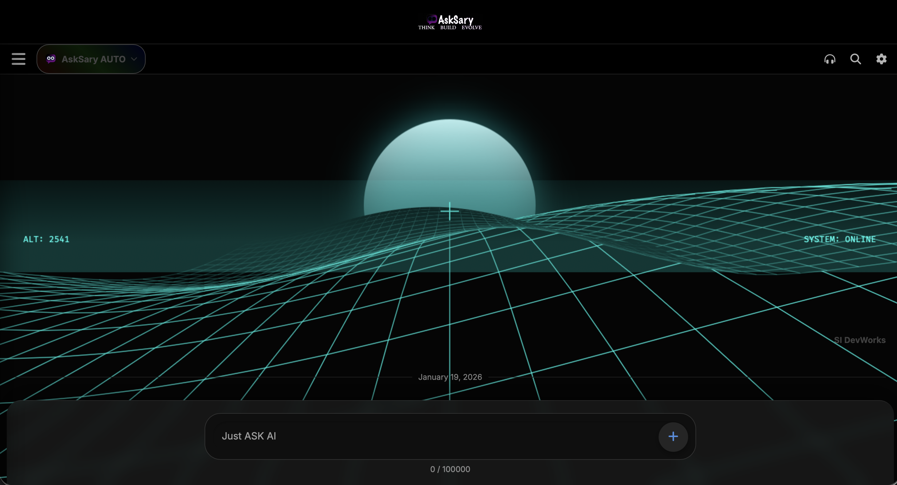 AskSary - Main product screenshot demonstrating key features and user interface