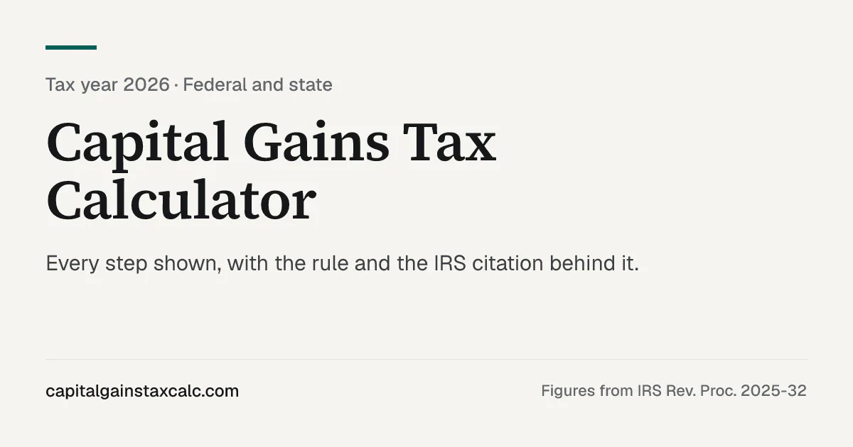 Capital Gains Tax Calc gallery image