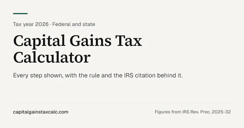 Capital Gains Tax Calc screenshot 1