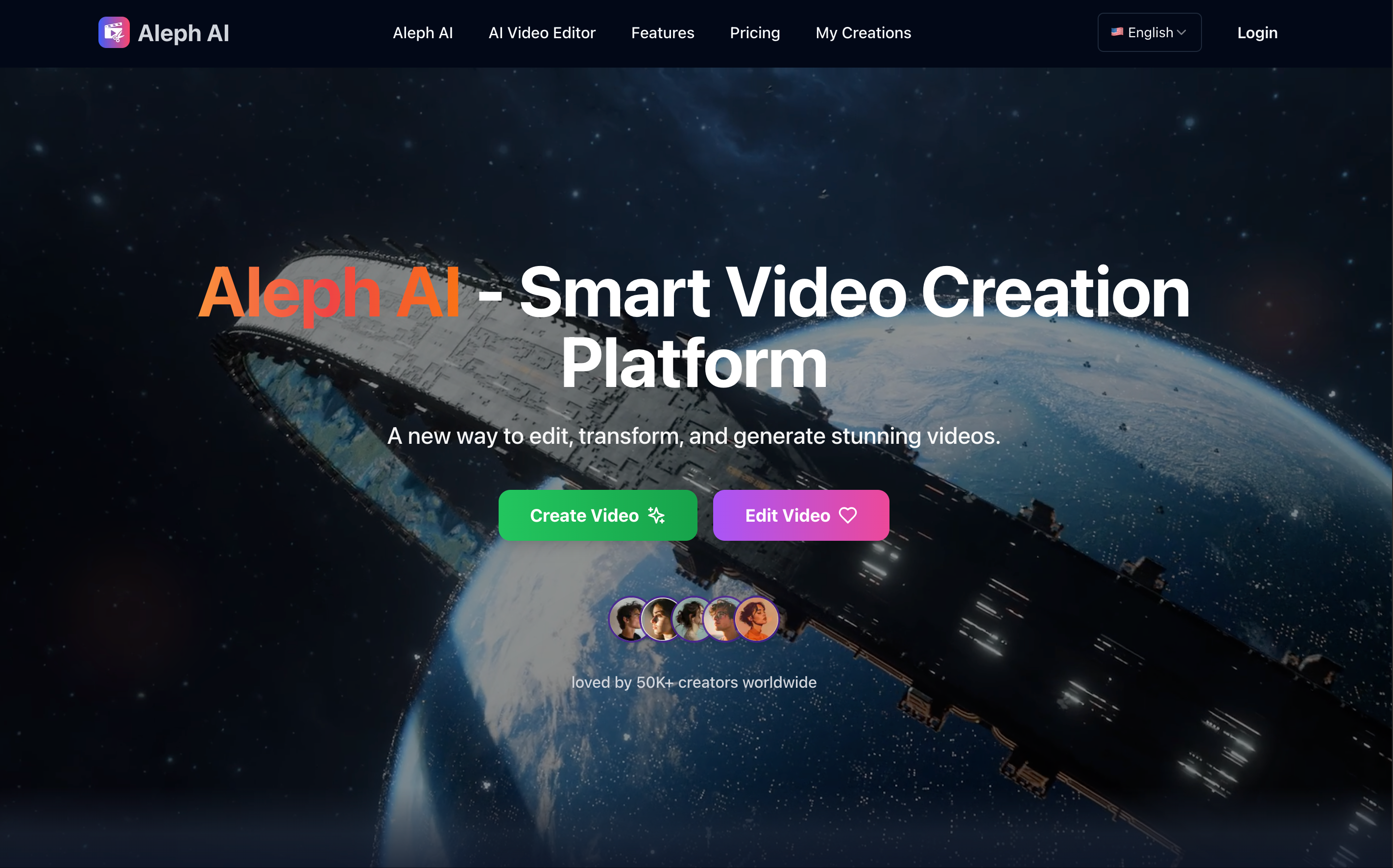 Mídia 1 de Aleph ai - Plataforma de geração de vídeo e edição para todos