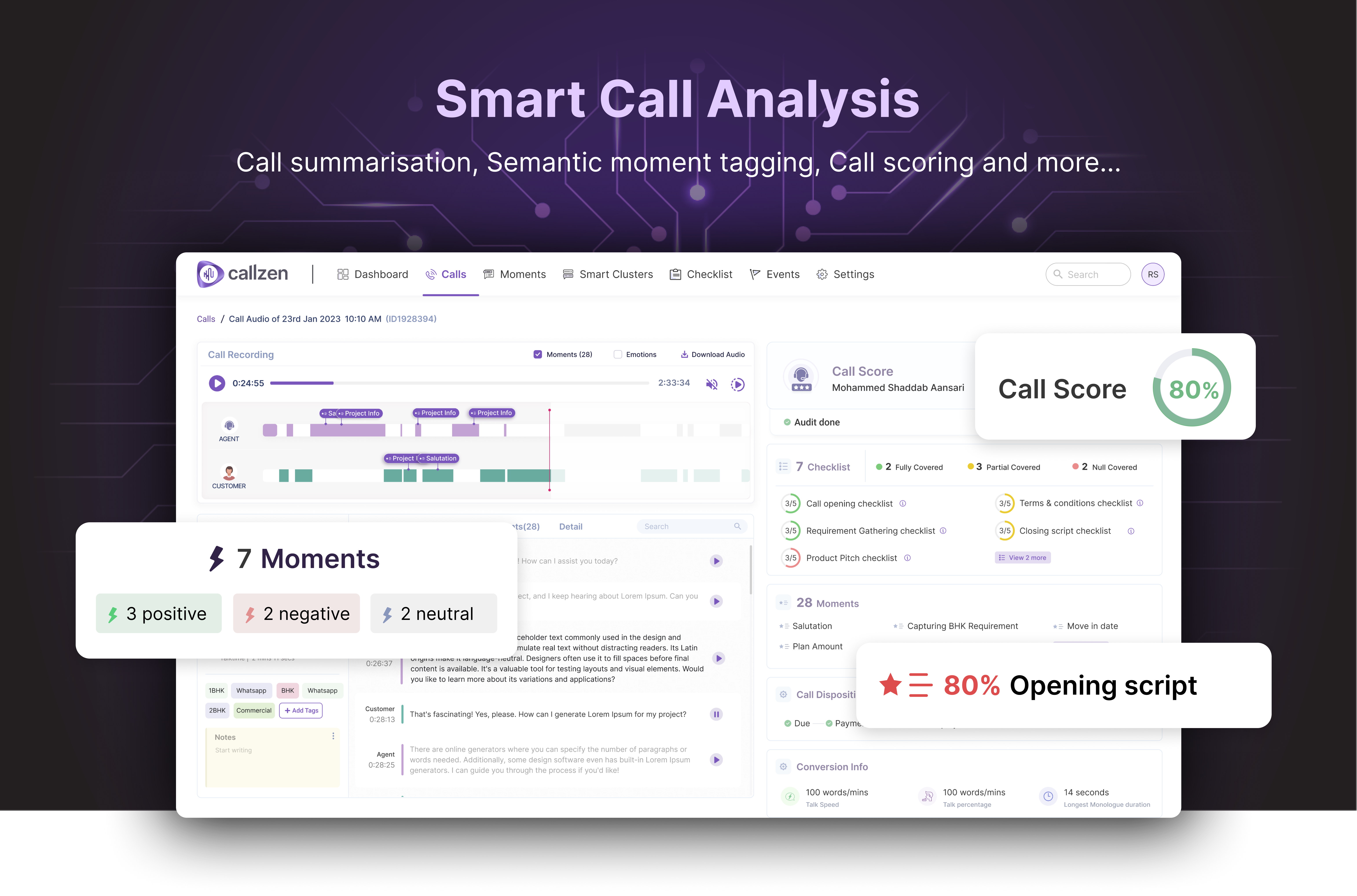 وسائط CallZen.AI - منظمة العفو الدولية للمحادثة لنجاح العميل 3
