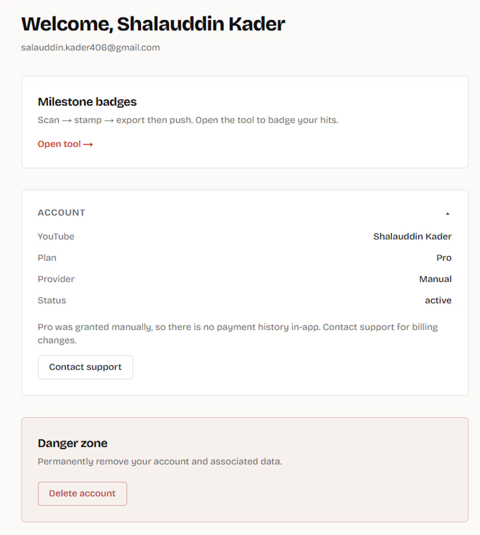 BadgeMilestone screenshot 1