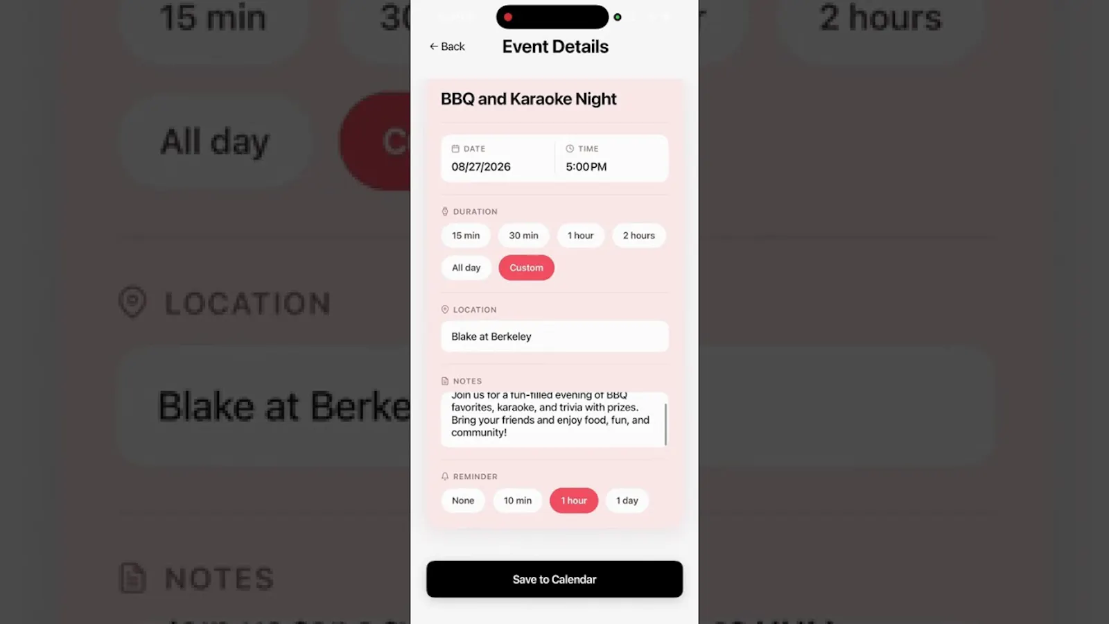 CalendarOCR screenshot 1 (video preview)