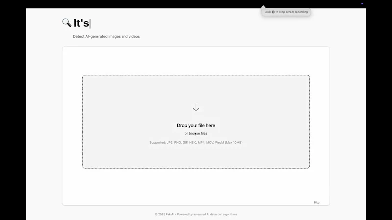 FakeAI screenshot 1 (video preview)