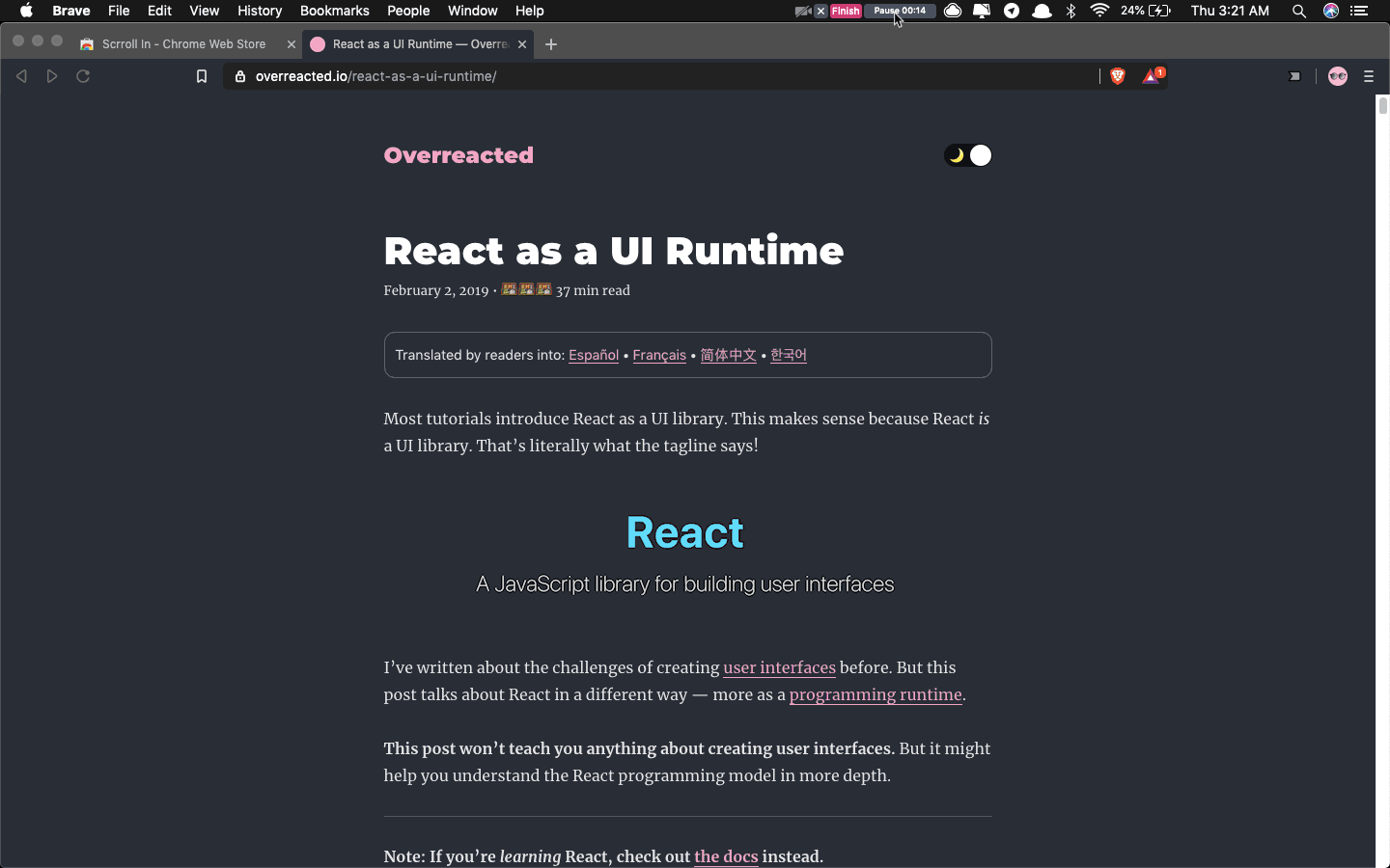 Cách ghi nhớ vị trí cuộn của trang trên Chrome