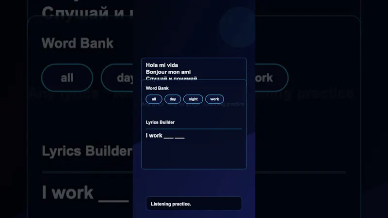 LyricFlow screenshot 1 (video preview)
