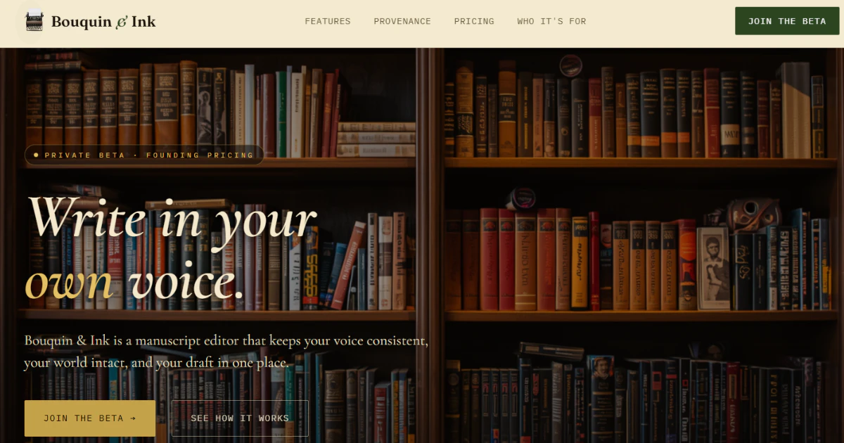 Bouquin & Ink screenshot 1