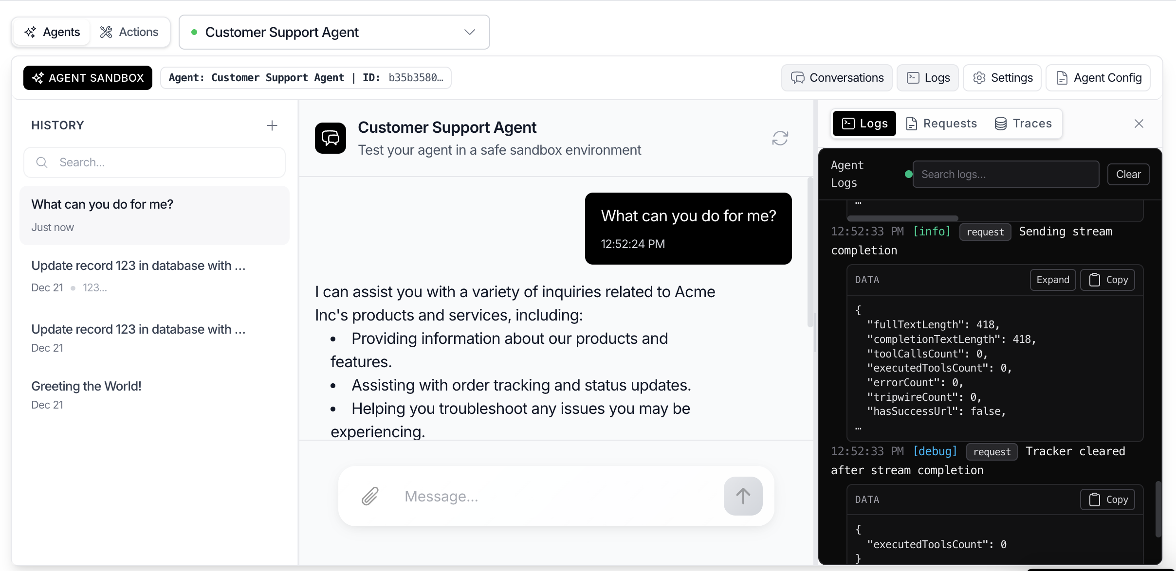 Meebly: Fully Managed AI Agents Platform - Screenshot 3 showing product features and functionality