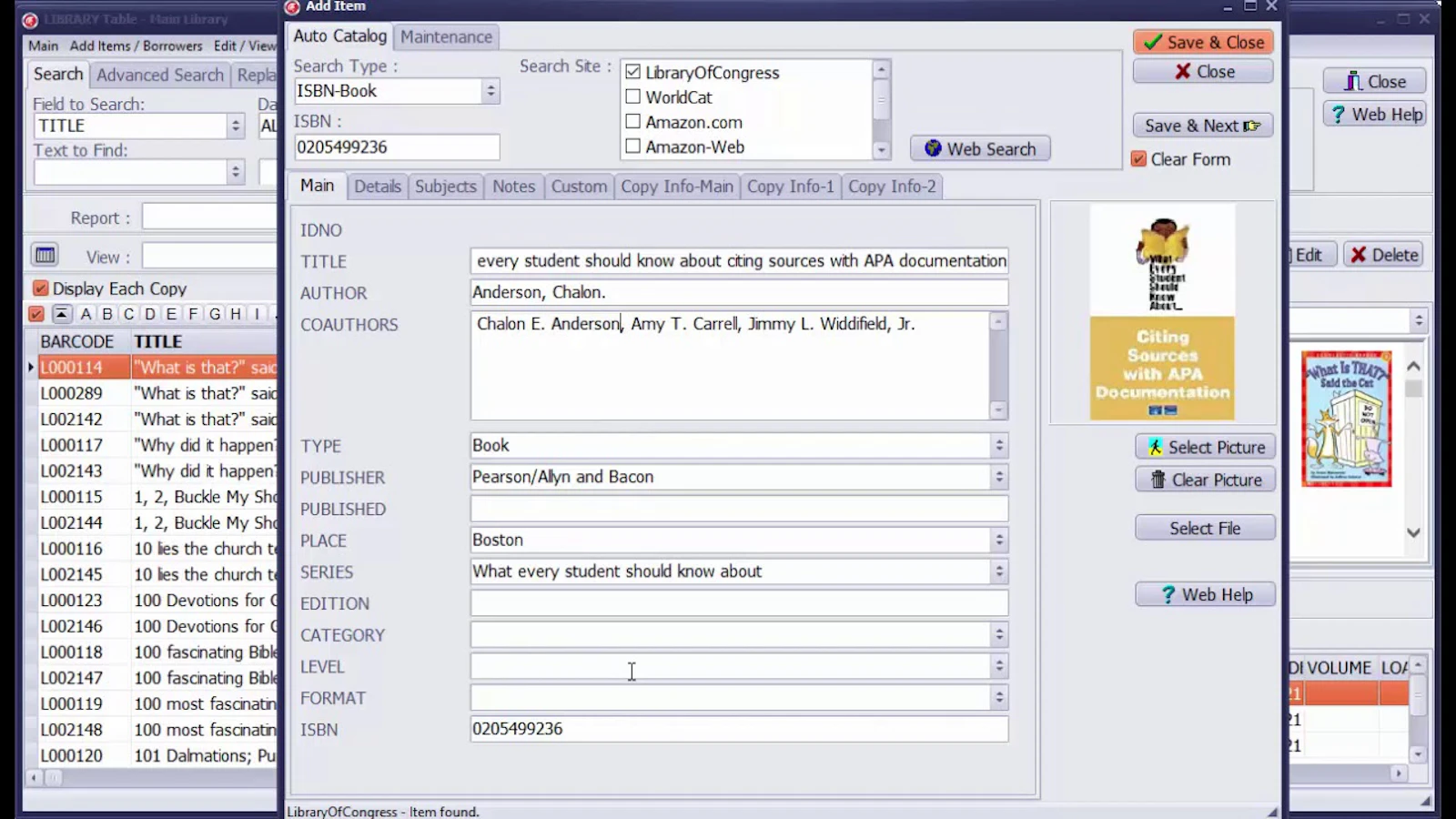 Handy Library Manager screenshot 1 (video preview)