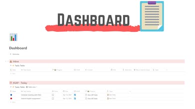 Getting Things Done Notion Template gallery image
