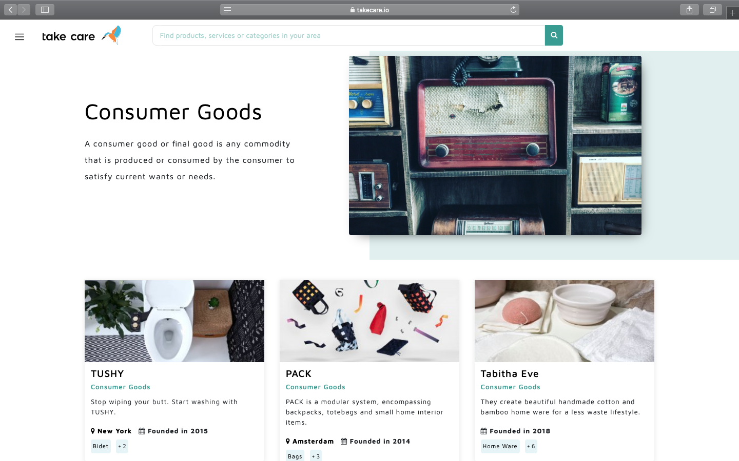 take care gallery image