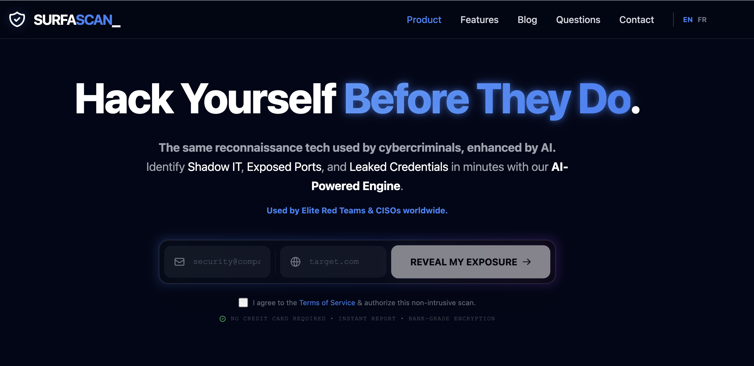 Surfascan - Main product screenshot demonstrating key features and user interface