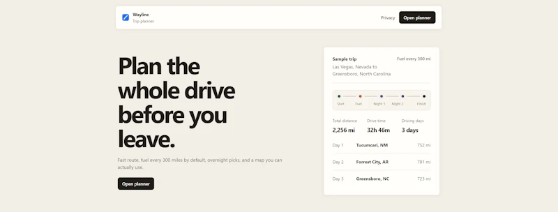Wayline screenshot 1