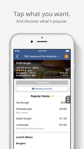 Delivery.com on iOS gallery image