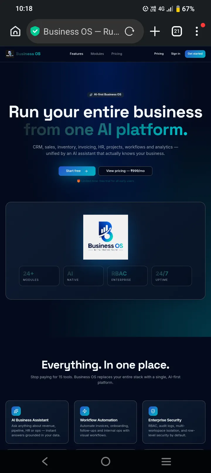 Business OS — Run Your Business.Smarter. gallery image