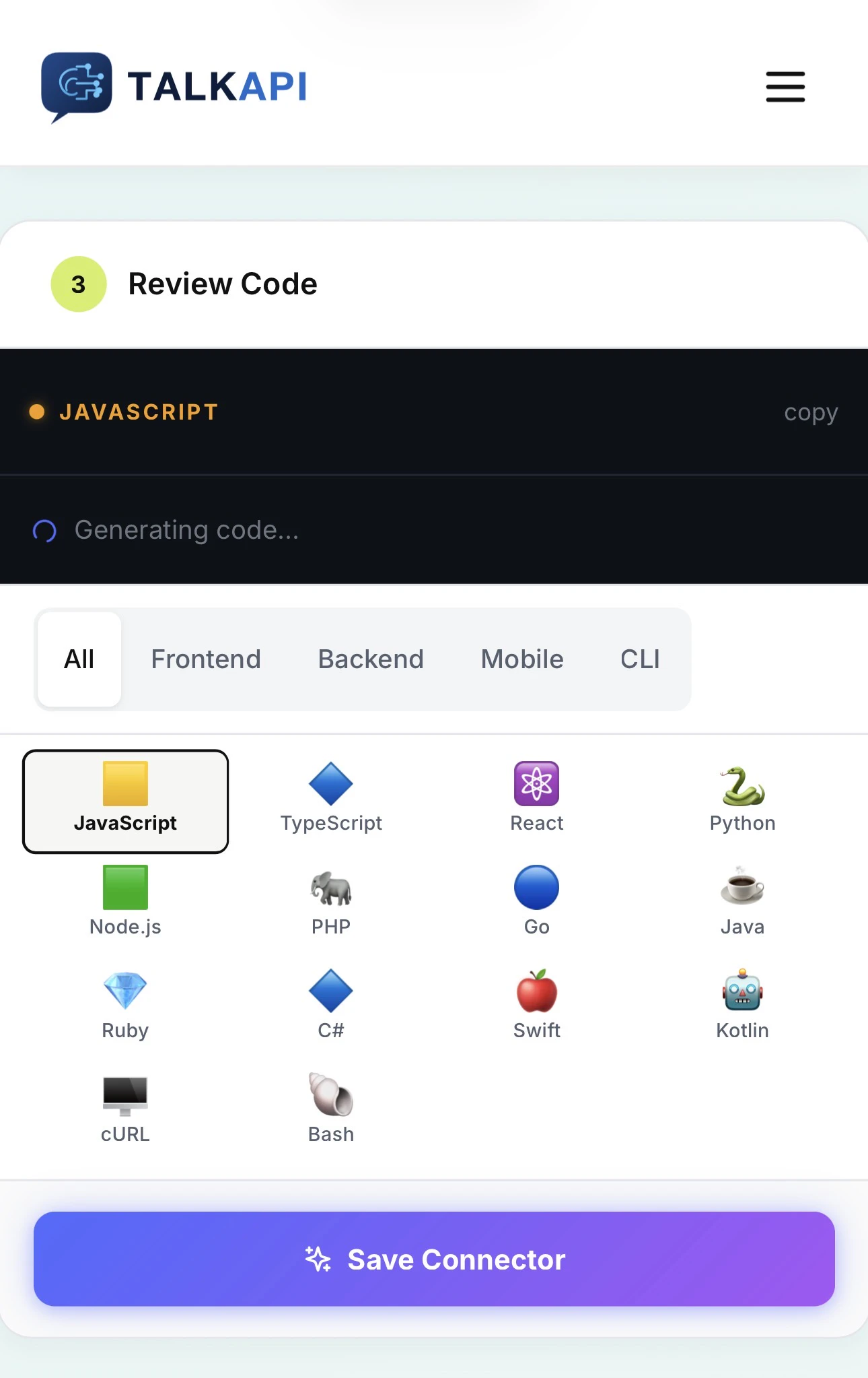 TalkAPI screenshot 1