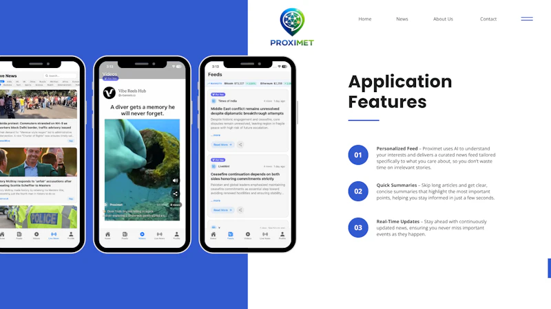 Proximet: AI Smart News App screenshot 4