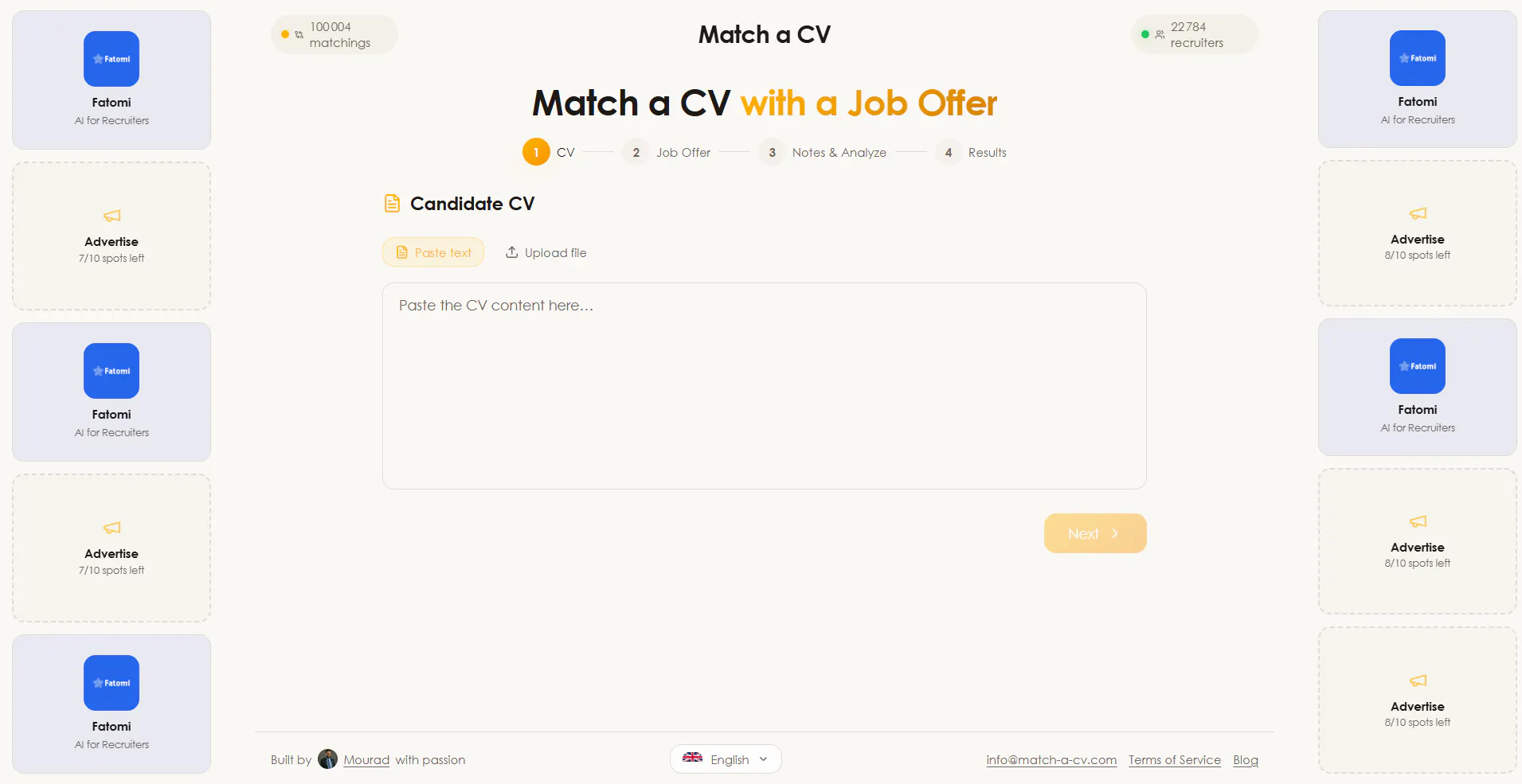 Match a CV gallery image