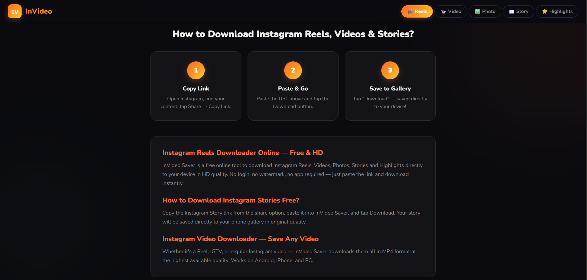 InVideo Saver gallery image