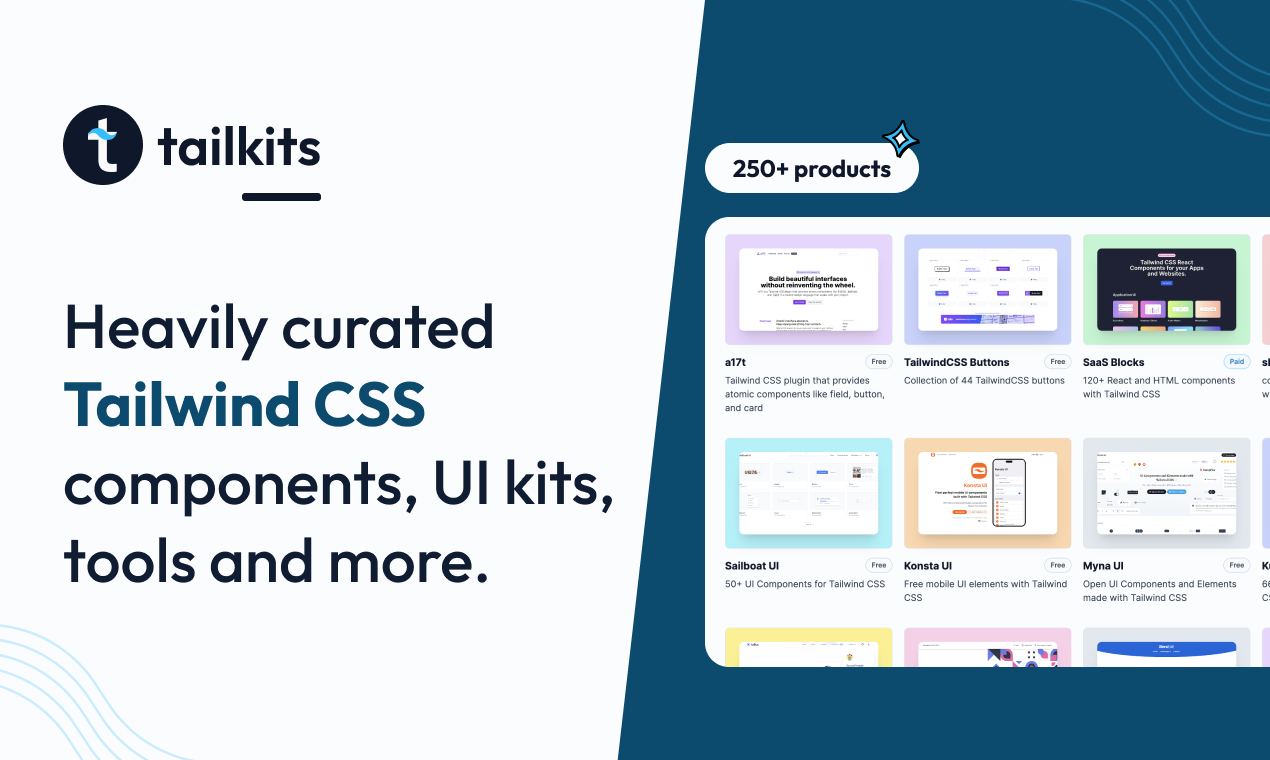 Tailkits - Curated Tailwind CSS Components, UI Kits, Tools & More ...