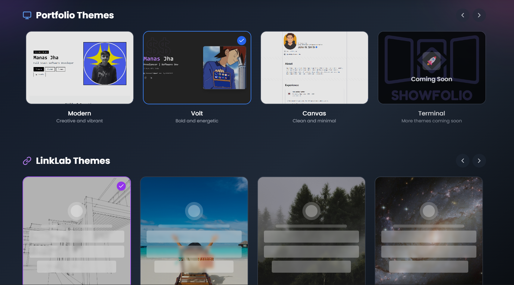 وسائط Showfolio.app 4