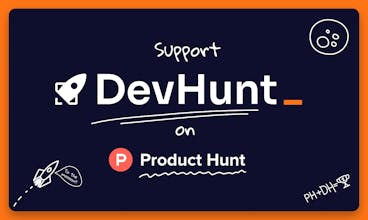 DevHuntダッシュボードのスクリーンショット - 開発者ツールの発見とショーケース