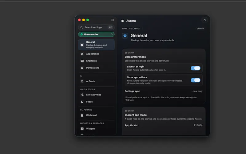 Aurora Notch screenshot 6