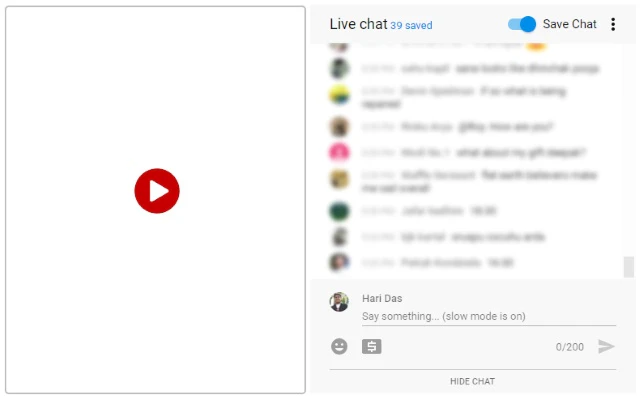 Save Live Chats for YouTube™