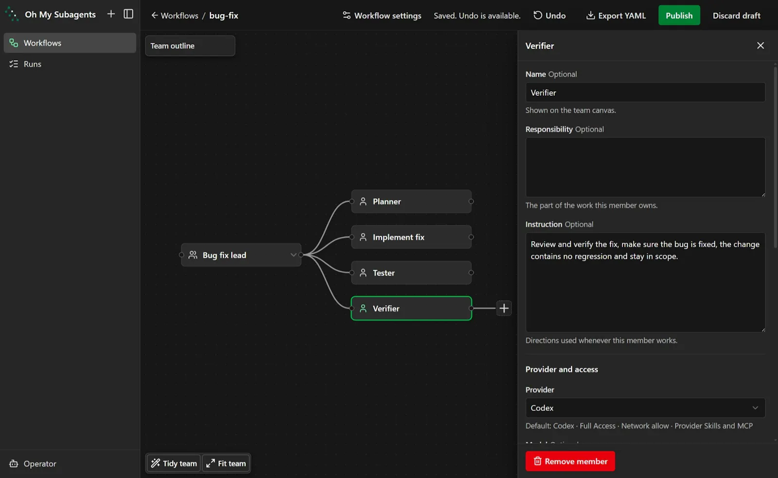 Oh My Subagents screenshot 2