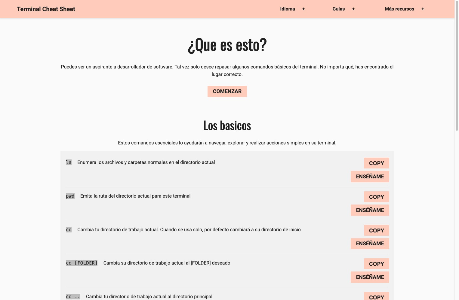 Terminal Cheat Sheet gallery image