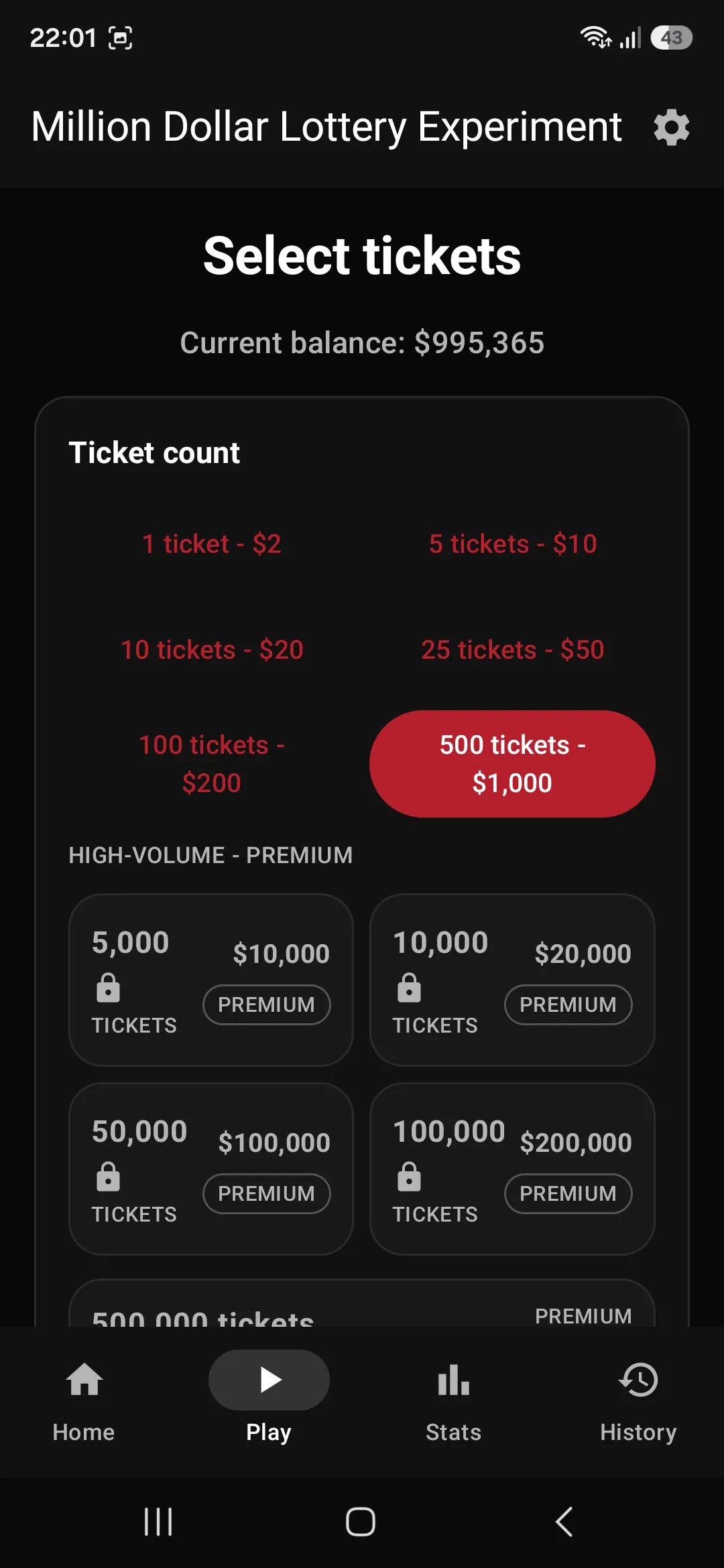 Million Dollar Lottery  gallery image