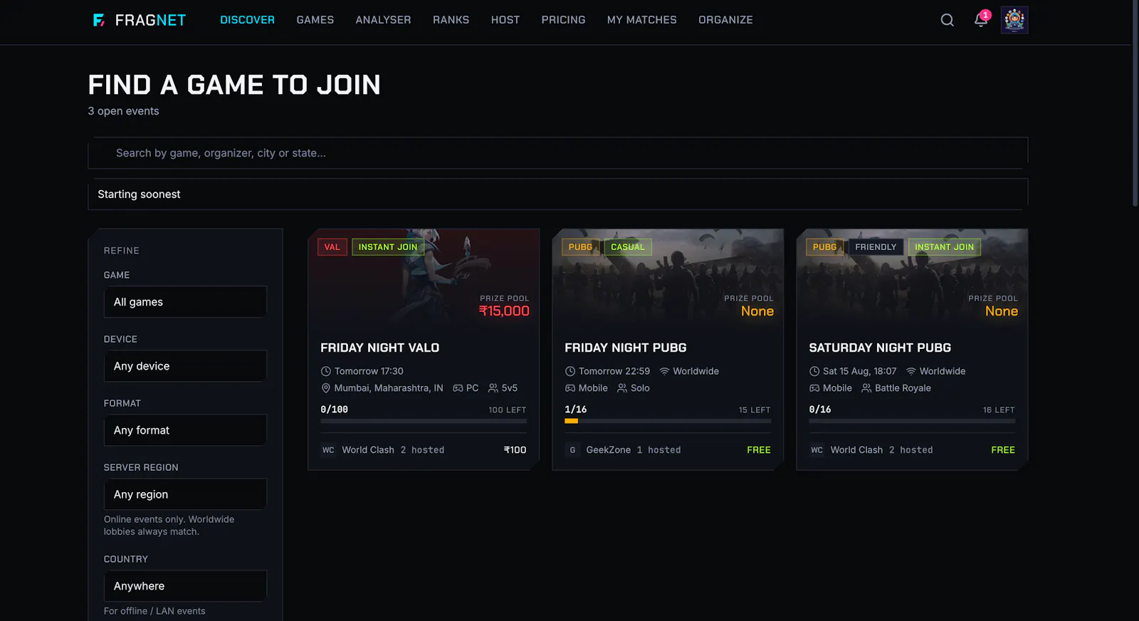 Fragnet screenshot 6