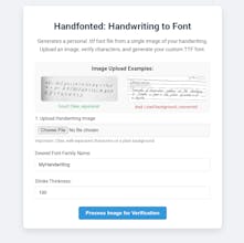 Handfonted gallery image