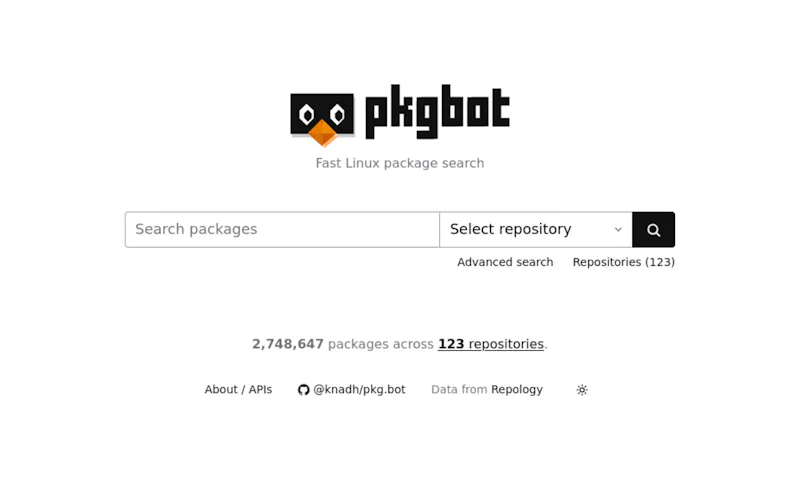 pkg.bot screenshot 2