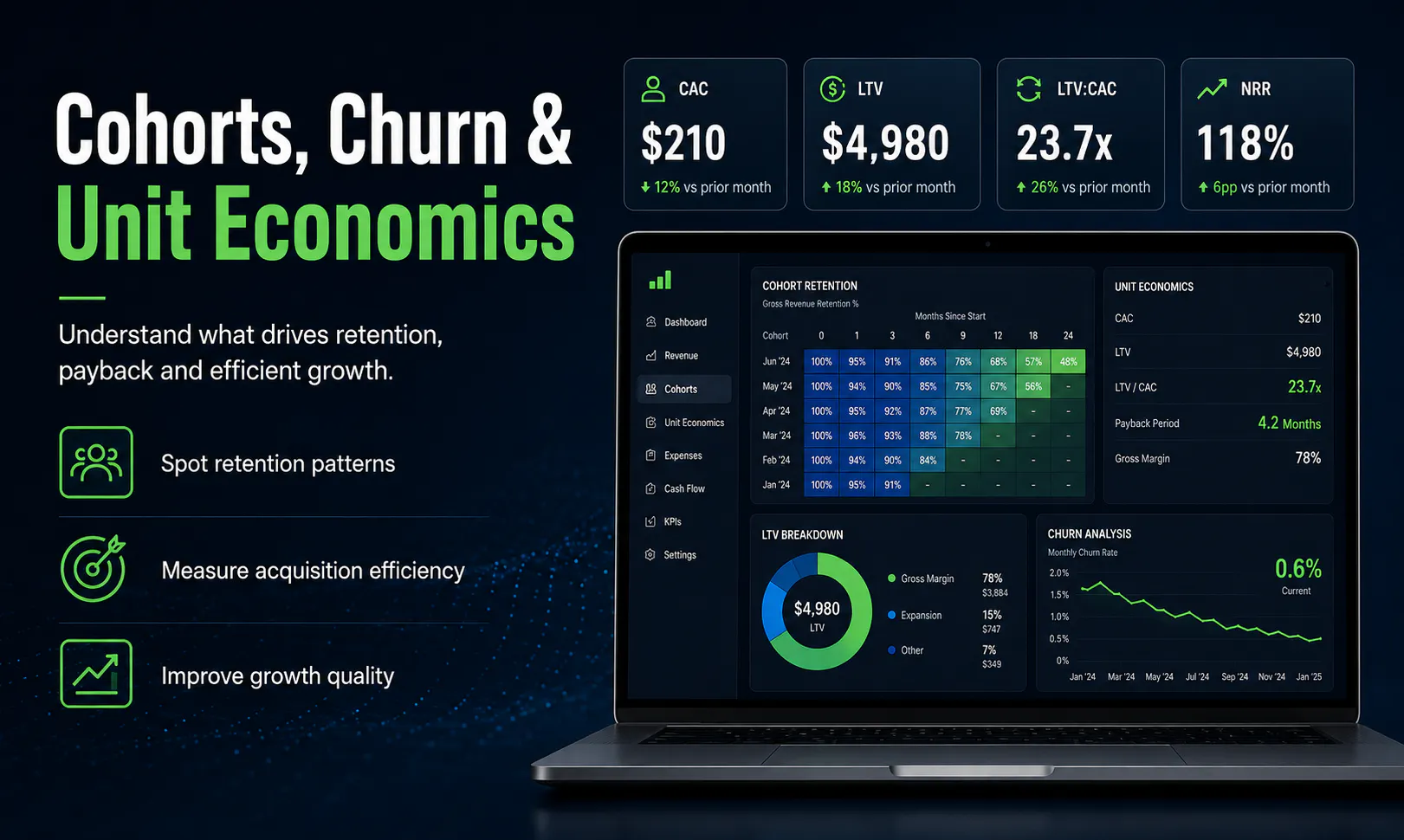 SaaS CFO Financial Model Engine-Investor gallery image