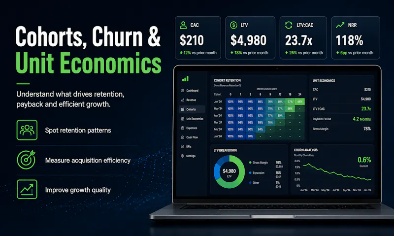 SaaS CFO Financial Model Engine-Investor screenshot 4