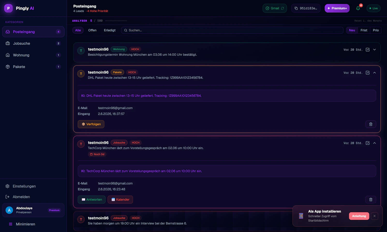 Pinglyai screenshot 1