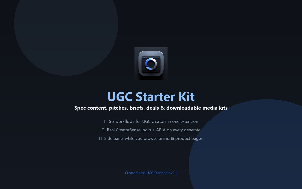 CreatorSense UGC Starter Kit gallery image