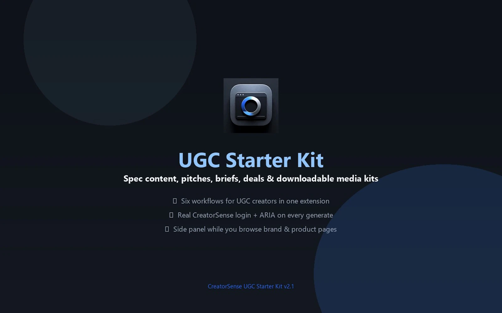 CreatorSense UGC Starter Kit screenshot 2