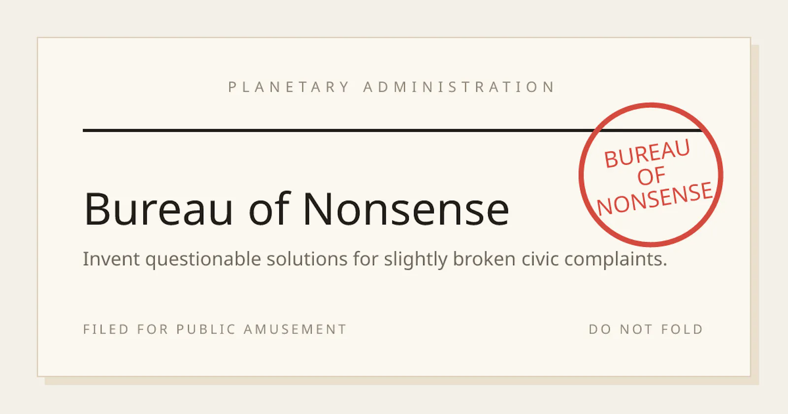 Bureau of Nonsense screenshot 3