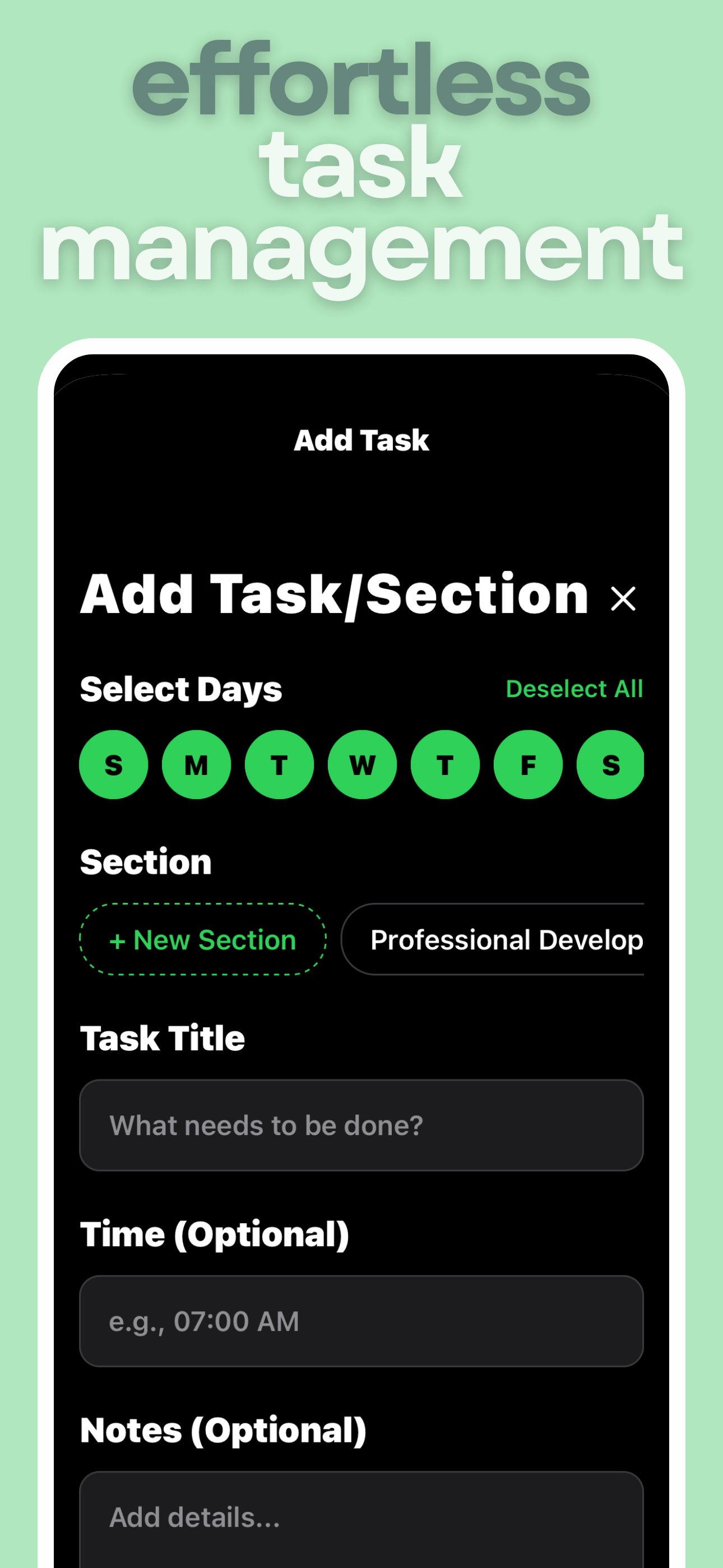 Weeklii's first launch - Screenshot 5 showing product features and functionality