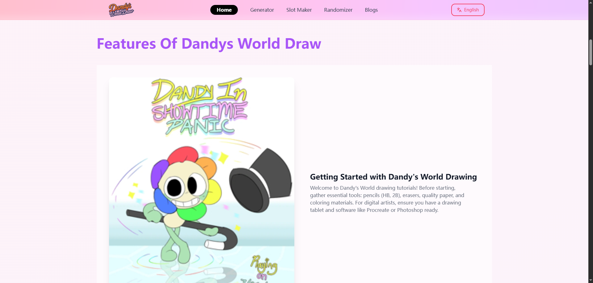 Dandys World Draw media 2