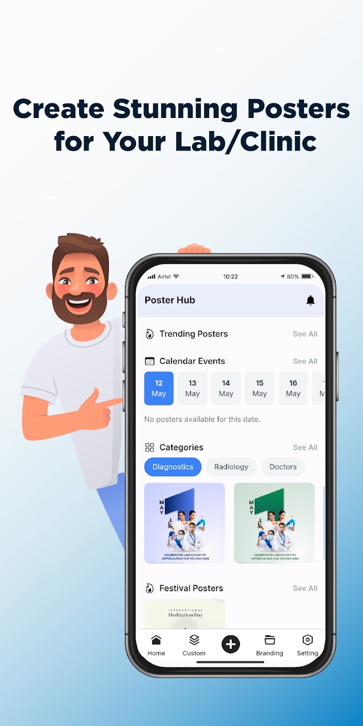 PosterHub – Poster Maker for Diagnostics - Create branded health posters in seconds. No designers. media 6