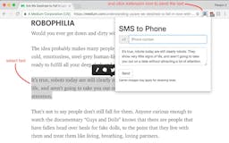 Chrome to Phone via SMS media 2