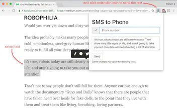 Chrome to Phone via SMS gallery image