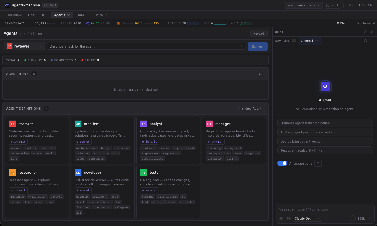 Agents Machine - Screenshot 5 showing product features and functionality