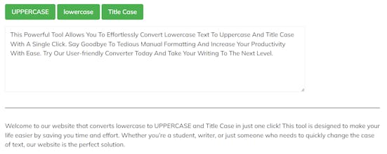 Lowercase To UPPERCASE gallery image