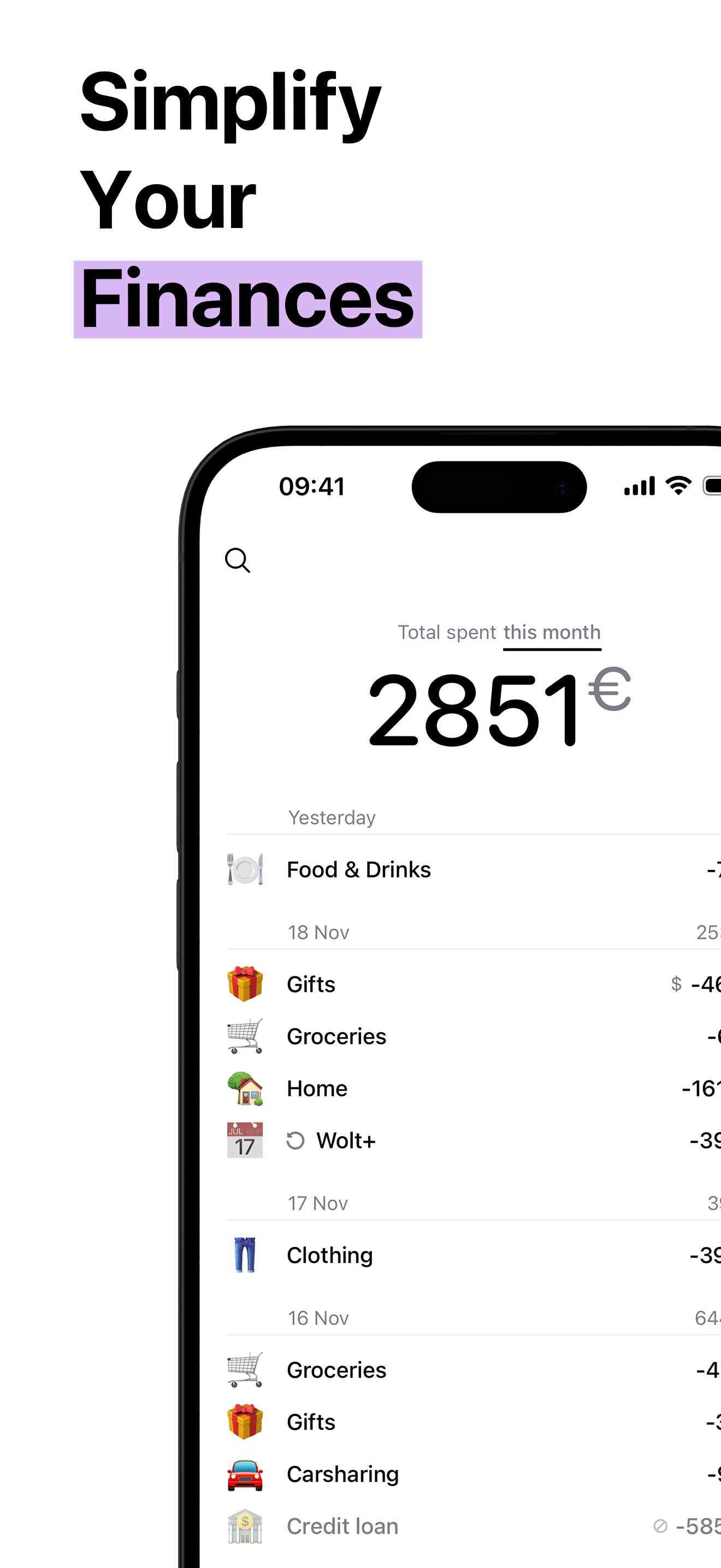 Fineyo Money & Budget Manager 3.0 - Tracker spese e responsabile del budget media 1