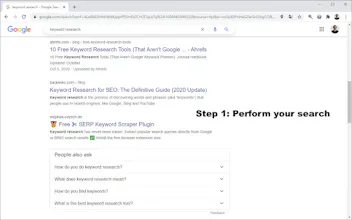SERP Keyword Scraper: Extract keywords gallery image