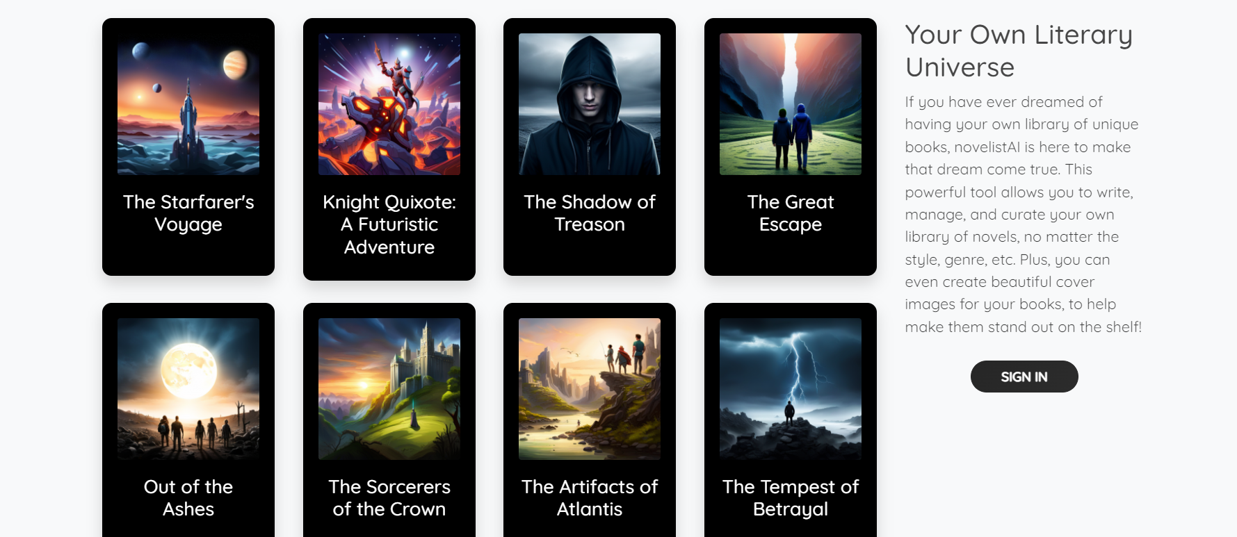 novelistAI gallery image